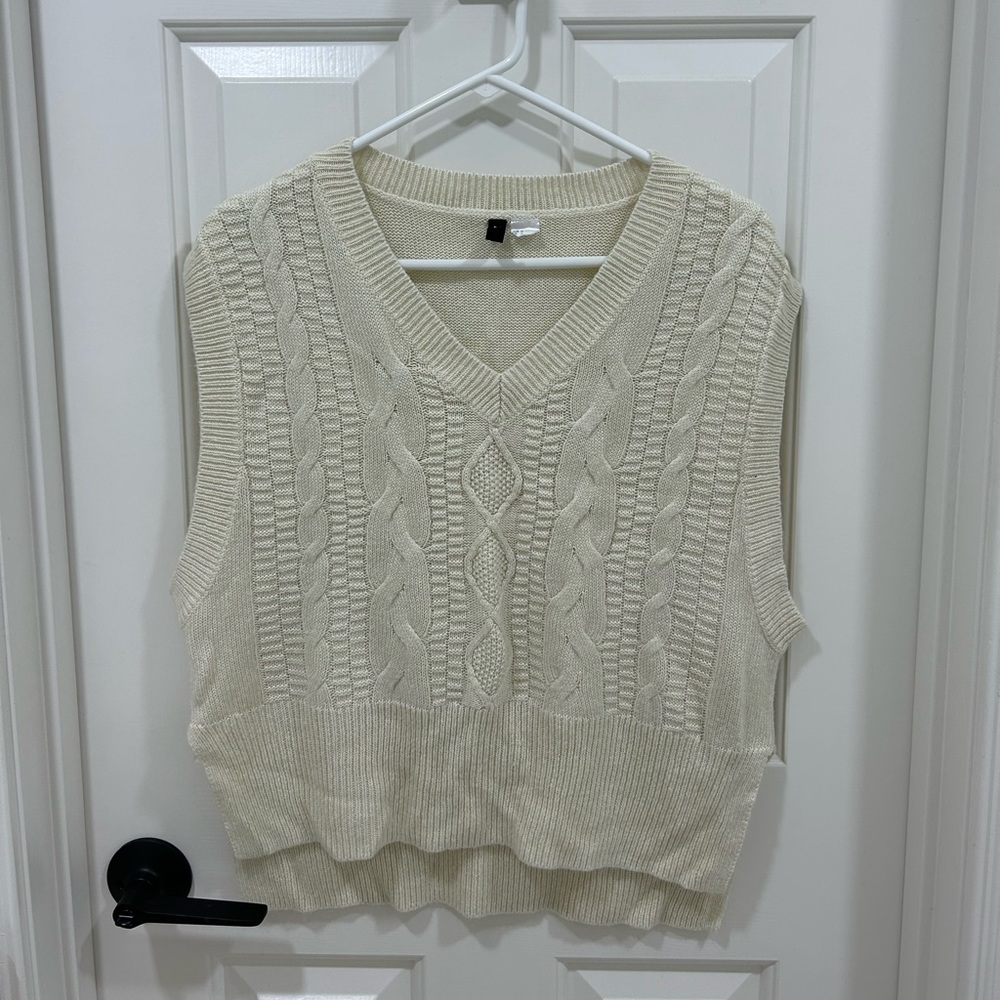 Cream Sweater Vest